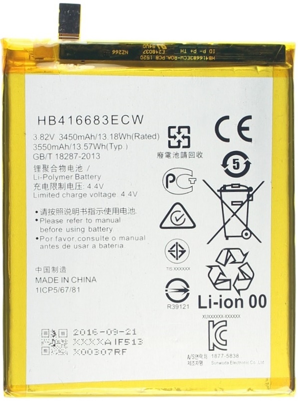 Аккумулятор Huawei Google Nexus 6P HB416683ECW