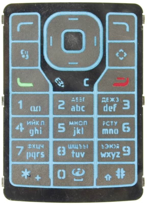 Клавиатура Nokia N76 Серебристый