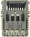 Коннектор SIM+MMC LG D618/ D855/ D690/ D724/ H818