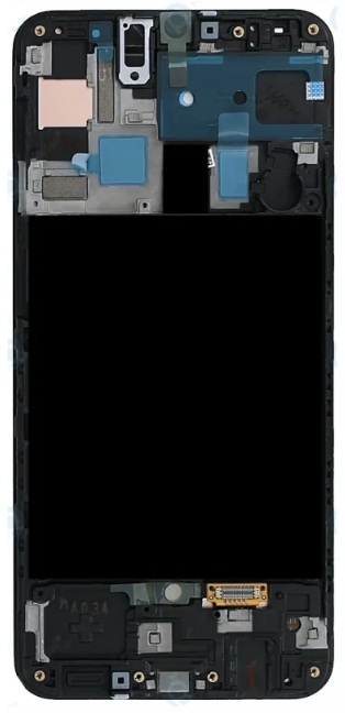 Дисплей для Samsung A50 A505F Черный в рамке Оригинал