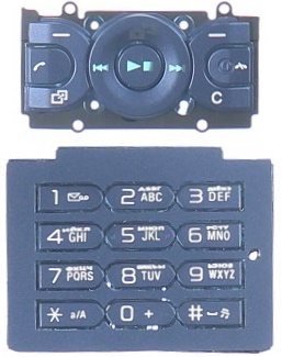 Клавиатура Sony Ericsson W595 Синий
