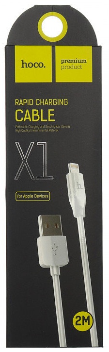 Кабель USB - Lightning (для iPhone) Hoco X1 (2 м.) Белый