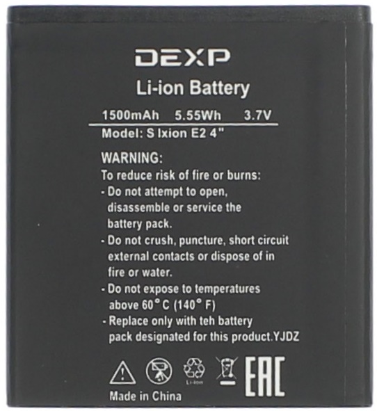 Аккумулятор Dexp Ixion E2 4