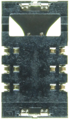 Коннектор SIM Samsung S5830/ B5722/ i900/ S5670/ S7350/ S8300