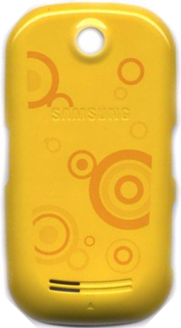 Задняя крышка для Samsung S3650 Corby Жёлтый