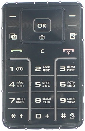Клавиатура Samsung S3600 Черный