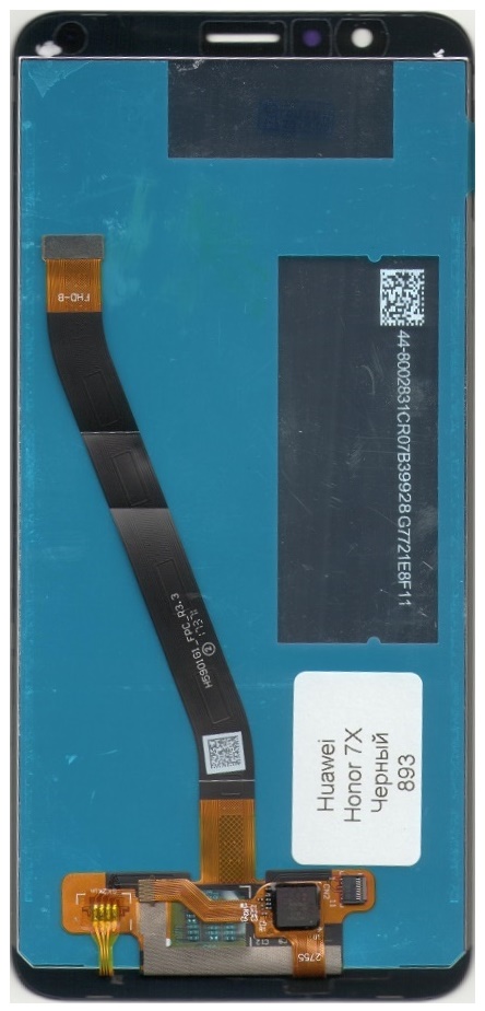 Дисплей для Huawei Honor 7X Черный BND-L21