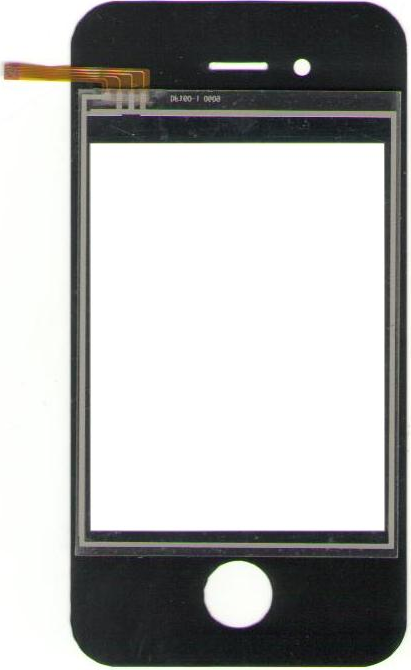 Тачскрин для китайского телефона iPhone Airphone 4 Размер 112*56,5 Стекло 79*54 Рабочая зона 65,5*50 Под коннектор