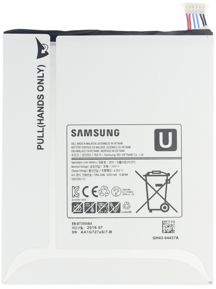 Аккумулятор для Samsung T350 EB-BT355ABE