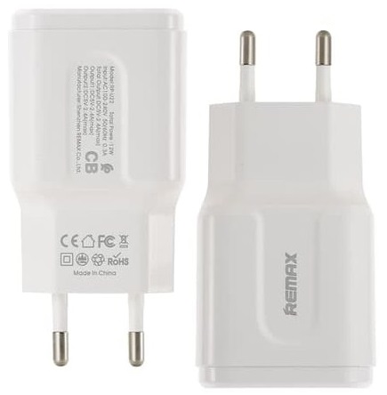 Сетевое зарядное устройство USB Remax RP-U16 (3A, быстрая зарядка QC 3.0) Белый