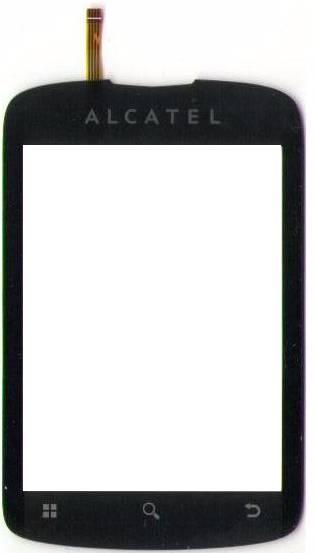 Тачскрин Alcatel OT906 Черный