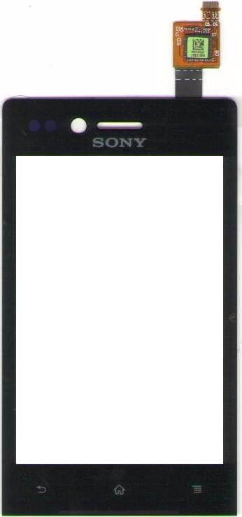 Тачскрин Sony ST23i Черный