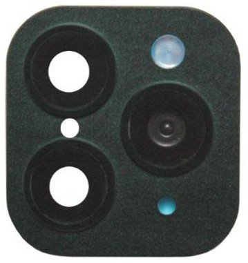 Защитное стекло камеры для iPhone X Зеленое