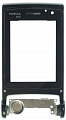 Рамка дисплея для Nokia N76 Черный (Верхняя часть)