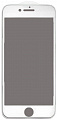 Защитное стекло для iPhone 7 Белое Антишпион