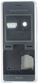 Корпус Sony Ericsson K200 Черный/ Серебристый