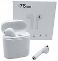 Гарнитура Bluetooth I7S Белая С кабелем USB - Lightning для iPhone