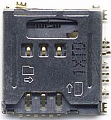 Коннектор SIM Samsung S3650/ B7300/ F480 / S3600/ S3310/ i8510