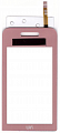 Тачскрин Samsung S5230 WIFI Розовый