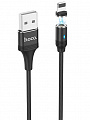Кабель USB для iPhone Lightning Hoco U76 Черный Магнитный